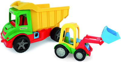 Wader - Multi Truck - Kiepwagen 38cm + Shovel 24cm - Zandbakspeelgoed - Strandspeelgoed