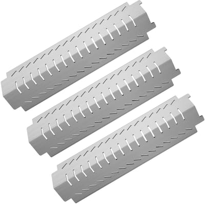 JHUBERS- Warmteplaat 38,1 cm - Roestvrijstalen Grillplaat - Vervangingsonderdelen - Geschikt voor Charbroil - Voor Thermos - 3 Stuks