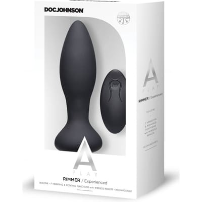 Doc Johson - Rimmer Experienced Vibrerende en Roterende Buttplug
