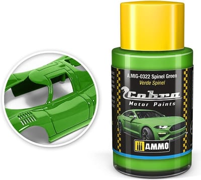 AMMO by Mig Jimenez Hobbyverf Acrylverf - MIG 0322 Cobra Motor Paints - Spinel Green - Matt - Acryl - 30ml Verf potje - 30 ml