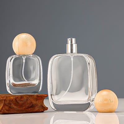 Parfumflesjes van 30 ml/100 ml, transparant - Doseerflesjes - Sprayflesjes met drukstop - Lege parfumflesjes - Navulverpakkingen - Verpakking van 2 stuks