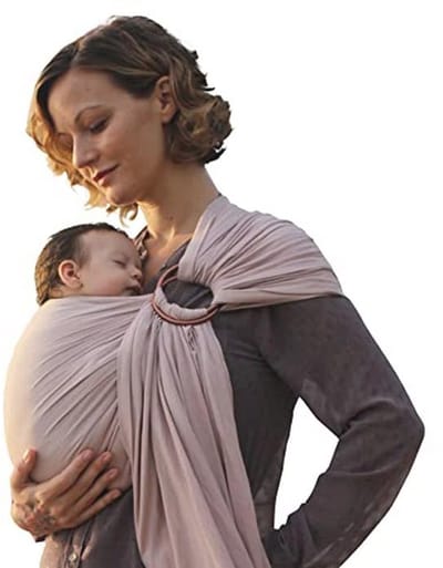 Baby Sling Carrier in Bamboe en Linnen - Comfortabele en Stijlvolle Draagzak voor Pasgeborenen en Peuters