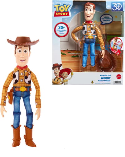 Mattel Toy Story Woody interactieve actiefiguur met geluid.