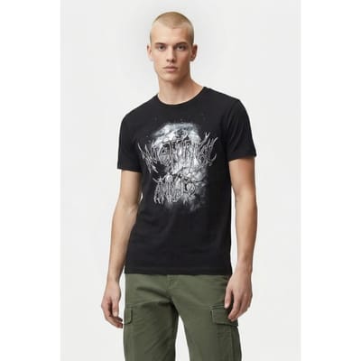 IRO Paris Davyd T-shirt Black Size: L | Printed T-Shirts Outlet | Heren | Zwart