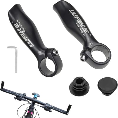 SnelShoppen - 1 Paar Aluminium Legering Fiets Handvatten, Ergonomische Grips voor MTB Mountainbike 22.2mm, Lichtgewicht en Duurzaam