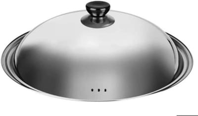 Pandeksel - Kookpandeksel Braadpandeksel - Voedsel Bereiden - Anti-verbrandingsspatten - 32 cm - Zilver