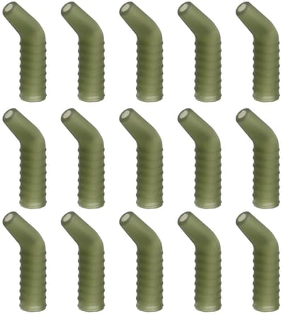Dailygoods- Karper Rigs 30Pcs - Flexi Rubber - Haak Kickers - Rig Aligners - Ronnie Rig - Terminal Visgerei - Natuurlijke Groen - Visrig