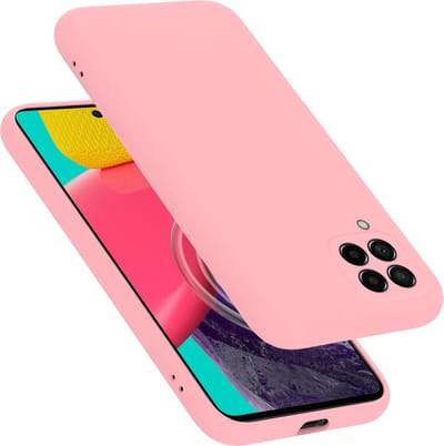 Cadorabo Hoesje geschikt voor Samsung Galaxy M53 5G in LIQUID ROZE - Beschermhoes gemaakt van flexibel TPU silicone Case Cover