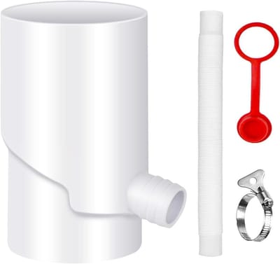 Regenwateropvangsysteem - Gootwatercollector PVC - Water Besparen - Ruimtebesparend Ontwerp - 37x13x11 cm - Wit
