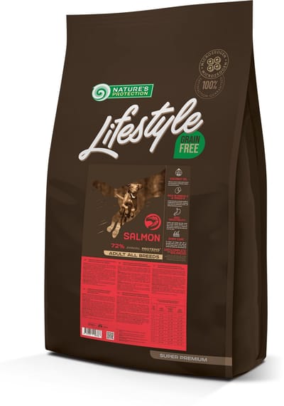Nature's Protection Lifestyle - hond - alle rassen - volwassen - graanvrij met zalm - 10kg