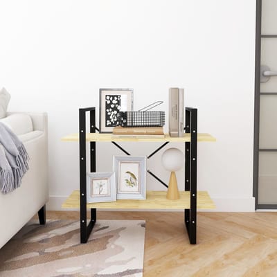 vidaXL - Boekenkast - met - 2 - schappen - 80x30x70 - cm - massief - grenenhout