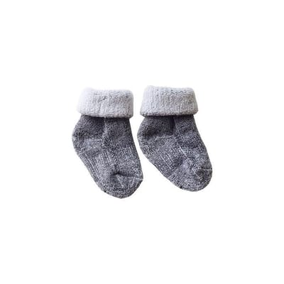 Eureka merino wollen babysokjes S1 - unisex - grijs - 0/4 maanden