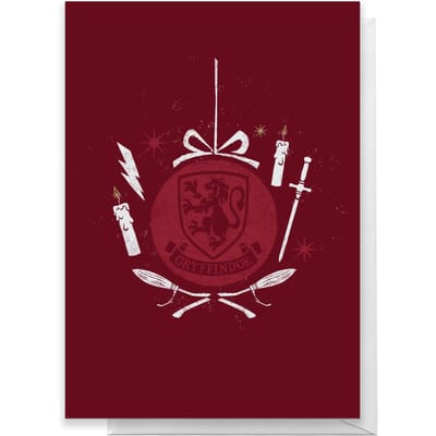 Harry Potter Gryffindor Christmas Greetings Card - Standard Card