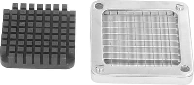 Replacement Knife For French Fries Cutters - 2 Holes 6 Mm 9 Mm 12 Mm Aluminum Alloy Knife Fittings and Push Block for Commercial Fries Cutter (9mm)