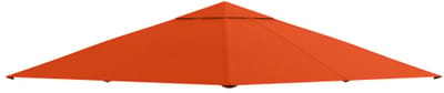 Ersatzdak Paviljoen 298x295cm Oranje Polyester PA-coating Waterdicht UV-beschermd met Spanlijnen voor Tuin