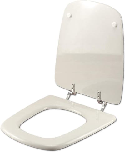 Toiletbril - WC Deksel - Badkamer Vernieuwing - D-vorm polyester - Wit
