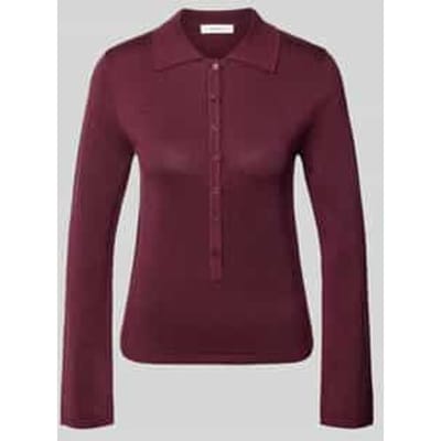 Slim fit shirt met lange mouwen van een mix van lyocell en katoen, model 'FLURA LUREX'