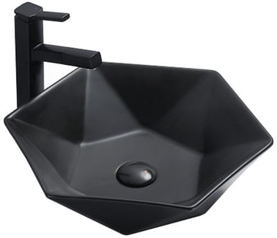 Mexen Mery opbouw wastafel 48 x 41 cm, zwart mat - 21984885
