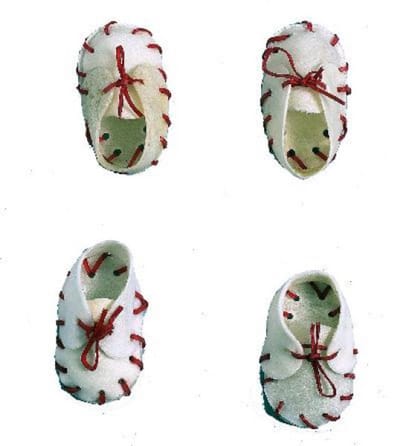 Antos Schoen Wit Met Strik 2'' - 50 stuks