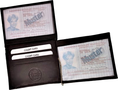 Portemonnee Heren - Wallet Pasjeshouder - RFID Anti-Skim - Compact - Donkerbruin Leer - Portemonnee met Geldclip
