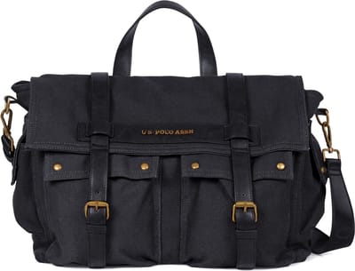 U.S. POLO ASSN. Schoudertas Business tas Lubbock Messenger Black Zwart