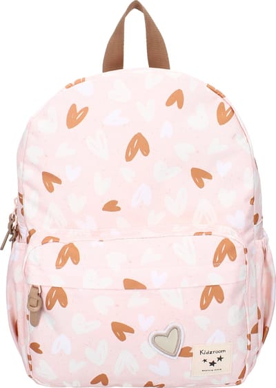 Kidzroom Loving Days - Kinder rugzak - 11,7 liter - 36 x 27 x 12 cm - Hartjes - Roze