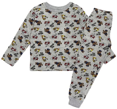 Paw Patrol - Pyjama - Grijs - 100% katoen - Maat 98 - Kinderpyjama