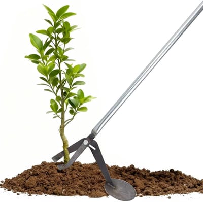 Onkruidborstel Staal - Boomtrekker Stronkverwijderaar - Tuinonderhoud Vereenvoudigen - Ergonomisch Hefboomontwerp - 15 m Lengte - Metaal