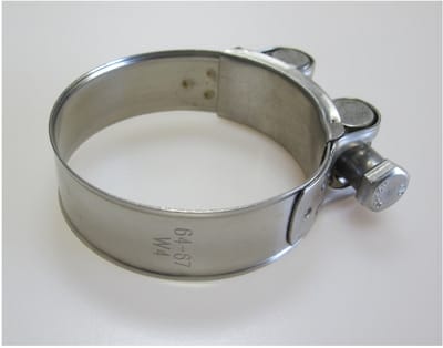 2 stuks OEM Line Heavy Duty Auto Uitlaat klem Uitlaatklem Ø64-67mm | Uitlaatklemmen W4 304 SS (RVS) A2-70 | 64 65 66 67 mm
