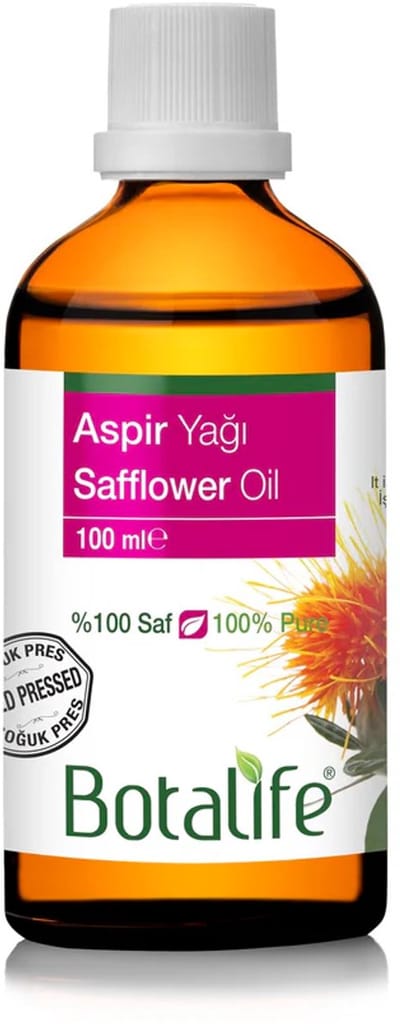 Botalife - Saffloerolie - Koudepers Olie - 100% Puur & Bio - Safflower Oil - Aspir Olie - 100 ml