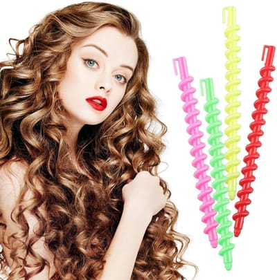 Thijox - 32 Stuks Magic Spiraal Krulspelden Curler - Hittevrije Krullen voor 's Nachts - Haarstyling Accessoires voor Feest, Camping en Dagelijks Gebr