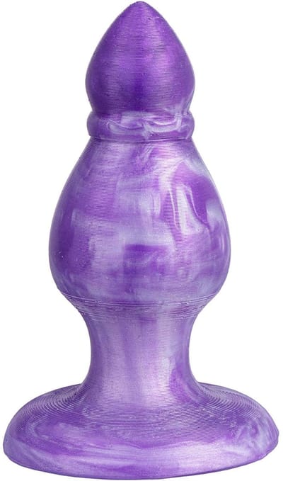 SILEXD - Queen - Thermoreactieve Siliconen Buttplug - 9.2 cm x 3.6 cm - Paars