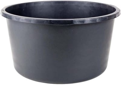 Mortelbak Kunststof - Kuip Bak - Bouw Werkzaamheden - Ergonomische Handgreep - 90 liter - Zwart