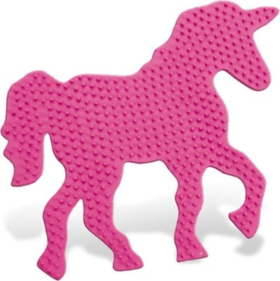 SES Creative - Beedz - Strijkkralen Grondplaten - 1 Stuk - Unicorn - Vanaf 5 Jaar