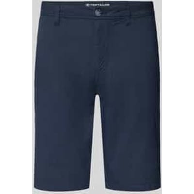 slim fit chino-shorts van katoenmix