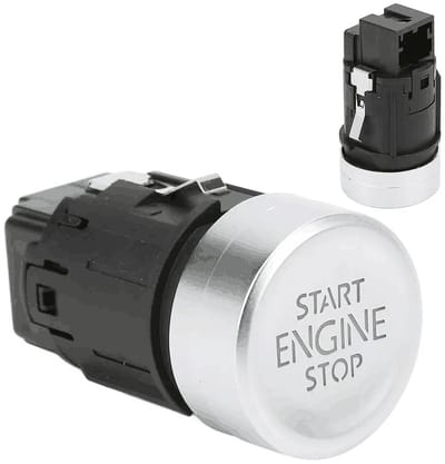 Dailygoods - Startknop - Engine Start Stop Switch - Duurzaam en betrouwbaar - Grijs - Geschikt voor Golf 7 MK7 E-Golf T-Roc - 5G1959839 5Q1959839