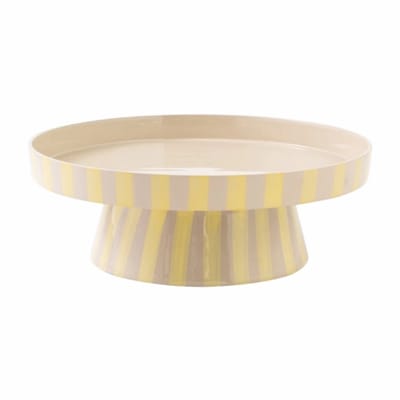 by fonQ Arcade Serveerschaal Ø32 cm - Beige / Popcorn