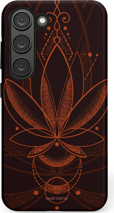 Casetastic Hoesje Geschikt voor Samsung S23 - Stijlvolle Beschermende Duo-layer Case - Lotus Groei