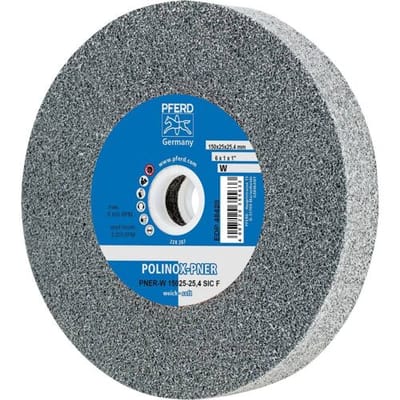 PFERD TOOLS 44691667 Polinox compact slijpwiel 150 x 25,4 mm siliciumcarbide SiC fijn uitvoering zacht 150 mm 1 stuk(s)