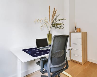 Coloray Bureau Onderlegger - Griekse ogen Bureau Mat - 100 cm x 50 cm - Blauw Bureau Onderlegger - Bureaumat - Onderlegger Bureau - Bureau Onderlegger Groot - Bureau Onderlegger XXL
