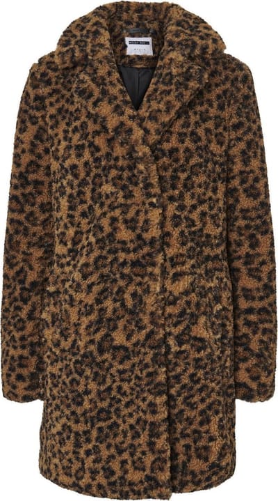 NOISY MAY NMGABI L/S JACKET Tobacco brown Leopard Dames Jas - Maat S