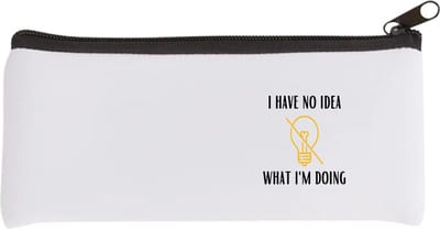 Akyol - i have no idea what i am doing Etui - Quotes - geen idee wat ik doe - grappige tekst - quotes - verjaardagscadeau - verjaardag - cadeau - kado - geschenk - gift - 20 bij 9 cm
