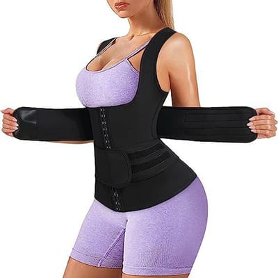 Cross-border European and American women's belly vest with buckles and adjustable belt to lift S(for 2-4kg)