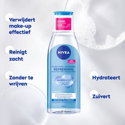 NIVEA - Micellair Water Refreshing Normale Huid - 3 x 200 ml - Voordeelverpakking
