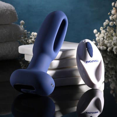 Evolved Flapper Anale vibrator - Blauw - 14 cm