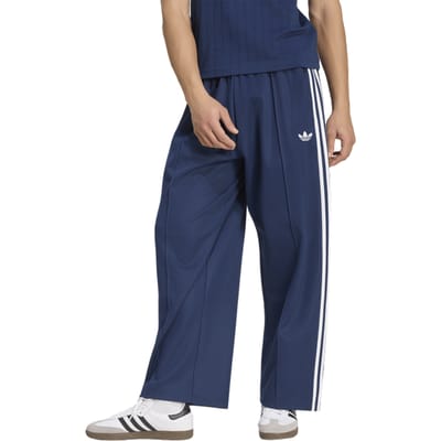 Adidas Oversized Track Trousers Broeken Heren - Blauw - Maat L - Katoen Jersey