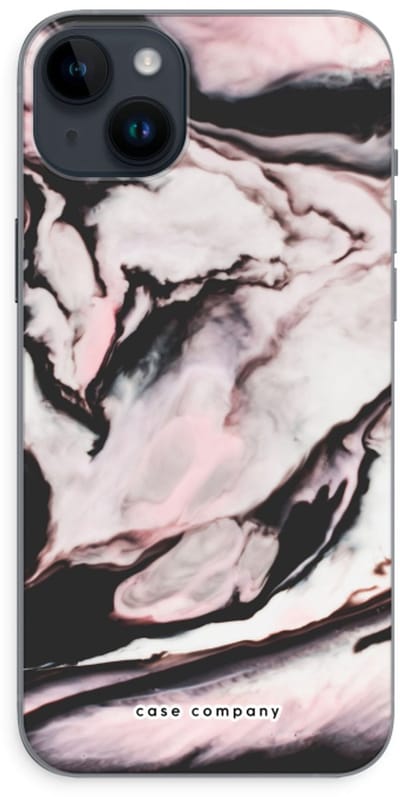 Case Company® - Hoesje geschikt voor iPhone 14 Plus hoesje - Roze stroom - Soft Cover Telefoonhoesje - Bescherming aan alle Kanten en Schermrand