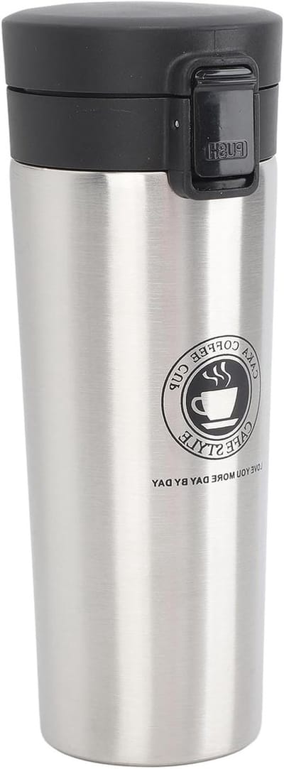 Vacuum Geïsoleerde RVS Reismok voor Koffie, Lekvrije Deksel voor Auto en Buitenactiviteiten, 500ML