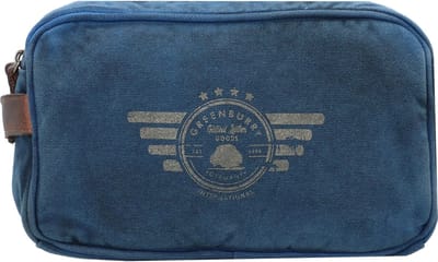 Greenburry Vintage Aviator Toilettas 26 cm - 5 L - Ritssluiting - blue