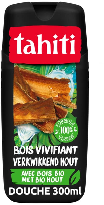 Tahiti - Douchegel - Verkwikkend Bio Hout - 100% Vegan - 300 ml